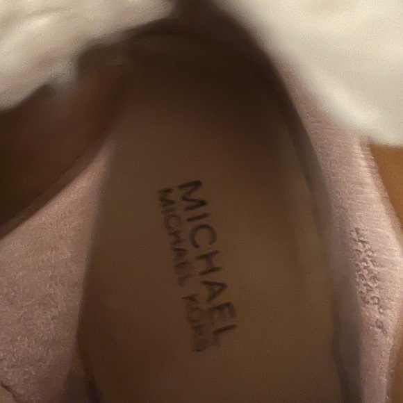 Michael Michael Kors Kim Dark Caramel Leather Lace Up Distressed Booties Size 5 - Picture 7 of 11